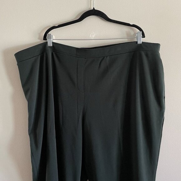 Susan Graver Women 4X Evergreen Milano Knit Pull-On Slim Leg Ankle Pants NWOT - Picture 4 of 10